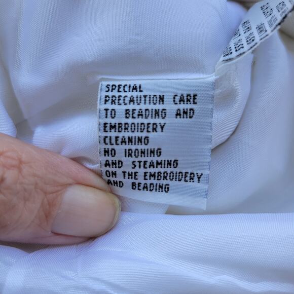 Donna Vinci Women’s Blazer Size 20 White Nautical Embroidered Linen Blend... - Picture 3 of 14